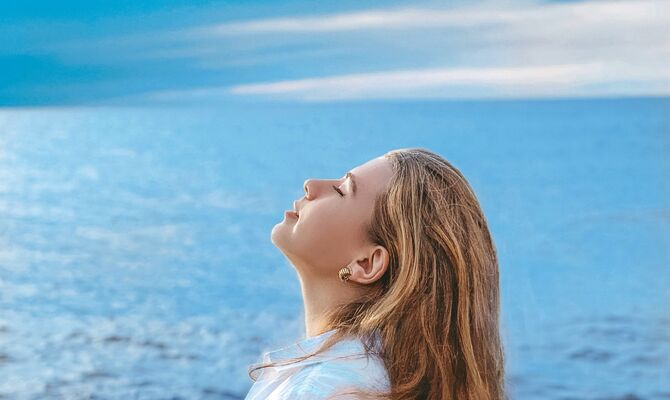 海　女子